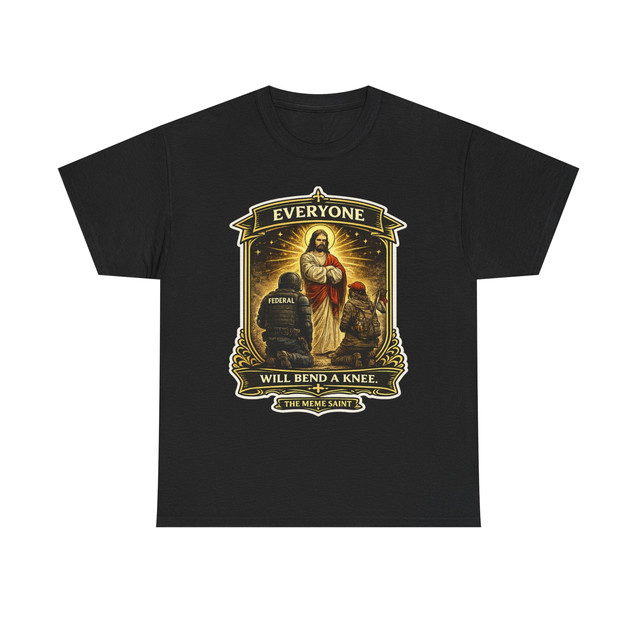 'Everyone Will Bend a Knee' Vintage Jesus Graphic Tee