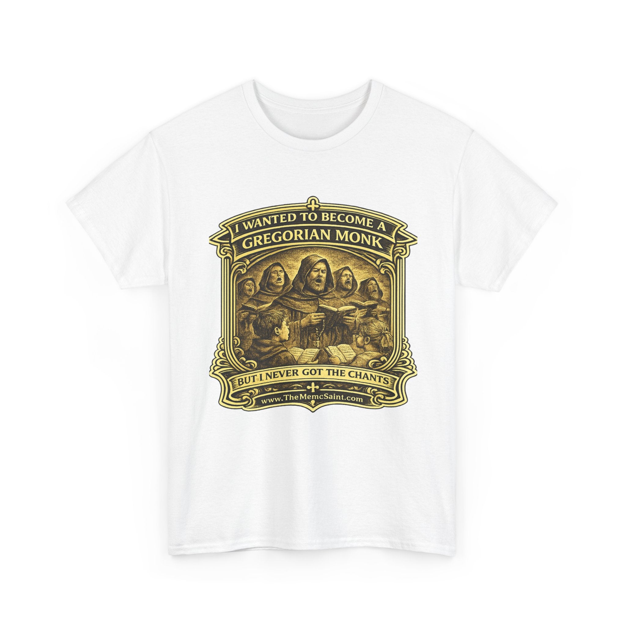 "I Wanted to Become a Gregorian Monk… But I Never Got the Chants" Vintage Religious Tee