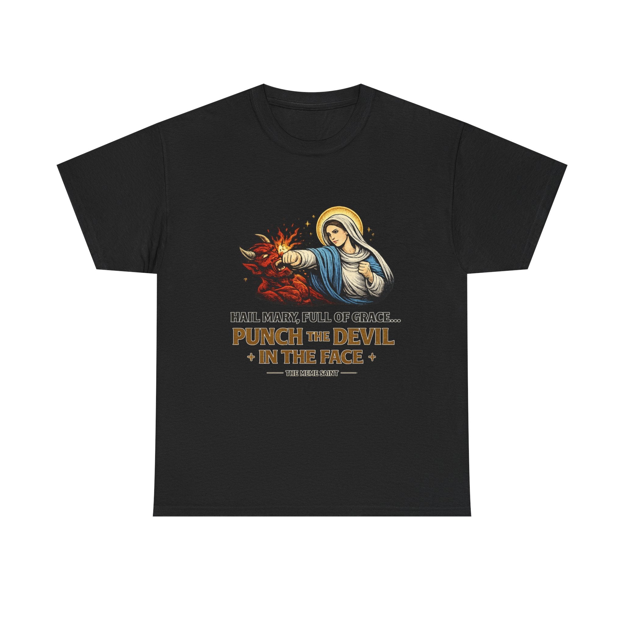 Virgin Mary 'Punch the Devil in the Face' Tee